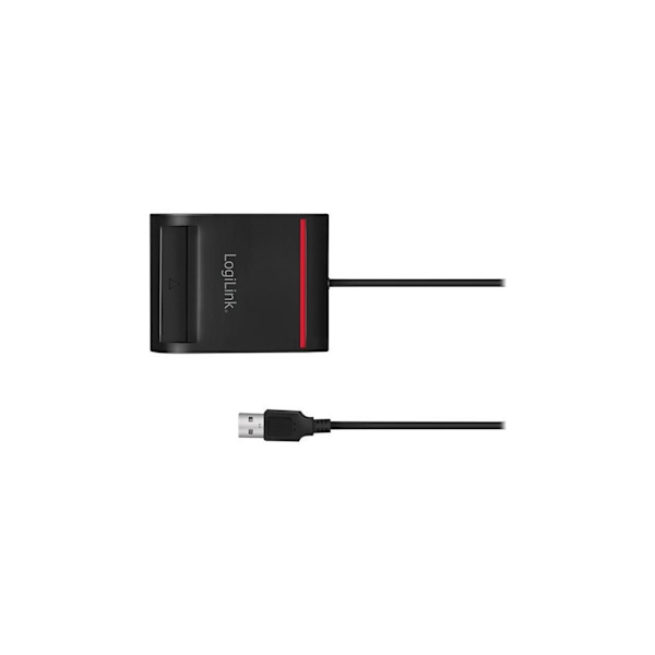 Logilink, kortleser, USB 2.0 kortleser, for smart ID, CR0047