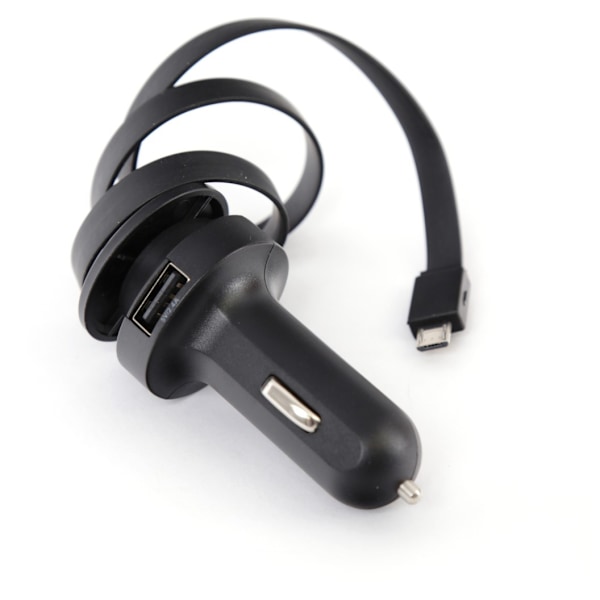 Platinet-autolaturi 1xUSB 2,4A + microUSB-kaapeli (44650)