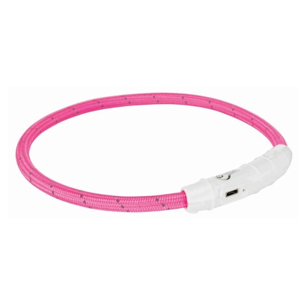 Turvakaulus salamavalorengas usb xs-s 35cm/7mm pinkki, Trixie