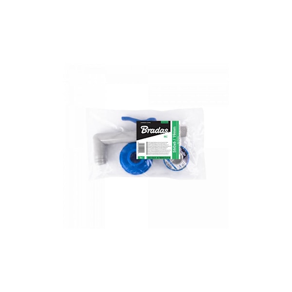 Set - PP 90 ° tap with IBCS60x6 adapter for 25mm hose with PTFE tape