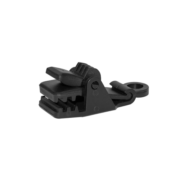 BUNGEE CORD CLIPS krokotiilipidike - löysä (10kpl) musta