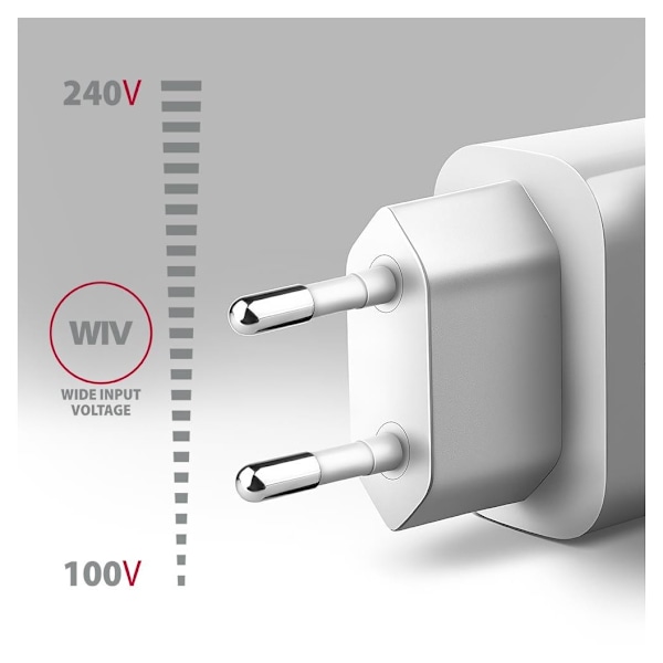 AXAGON, Vægoplader 1x port USB-A, QC3.0/AFC/FCP/Apple, 18W, ACU-QC18W
