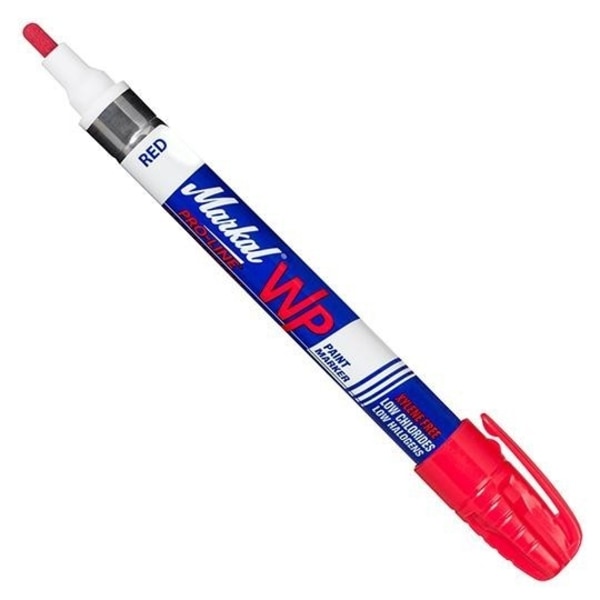 4 tuotteen paketti. Nestemäinen maalitusaine Markal Pro-Line WP 3mm, punainen
