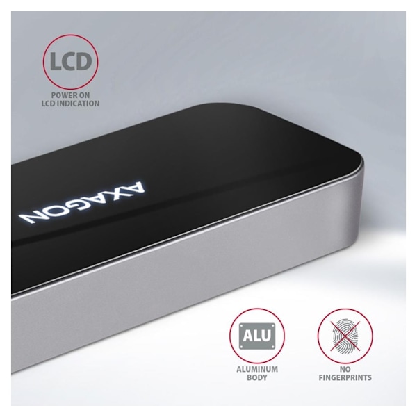 AXAGON, SuperSpeed ​​USB-C COMBO 6i1 Hub, HMC-6GL