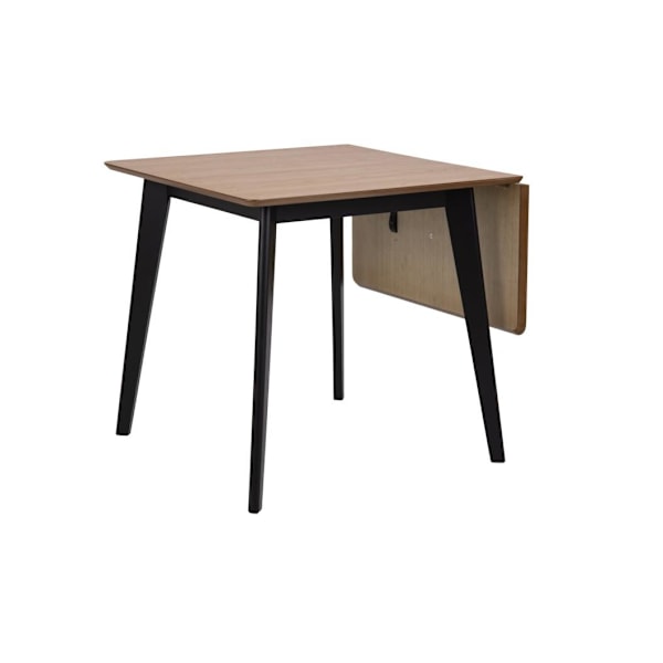 Spisebord ROXBY, 80/120x80xH76cm, eg/sort