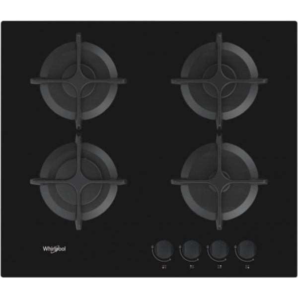 Indbygget gasblus AKT 616 NB, Whirlpool Sort