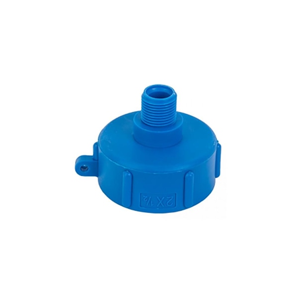 IBC adapter, S60x6 sisäkierre - 1/2" ulkokierre, Bradas Blue