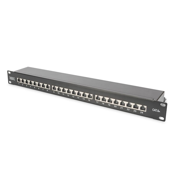 Digitus, Patch Panel, CAT 6A Sort