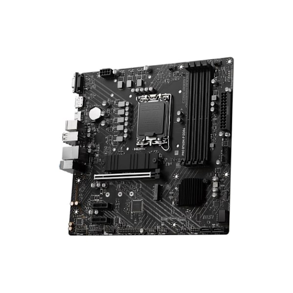 Hovedkort, Msi, intel b760 express (lga1700, micro-atx, minne ddr4, minnespor 4, 2xpci-express 1x, 1xpci-express 16x, 2xm.2)