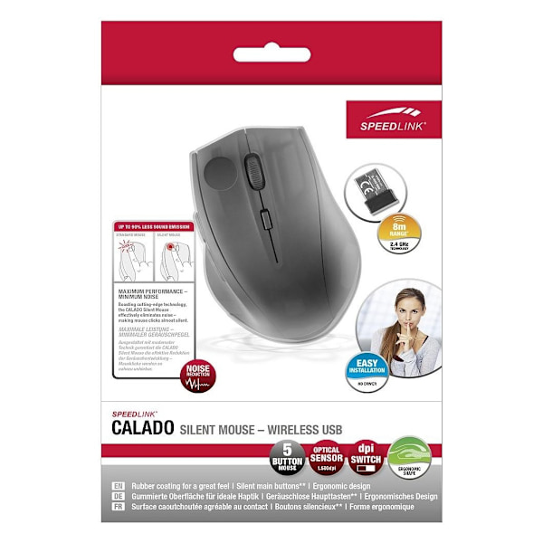 Speedlink trådløs mus Calado, svart (SL-6343-RRBK)