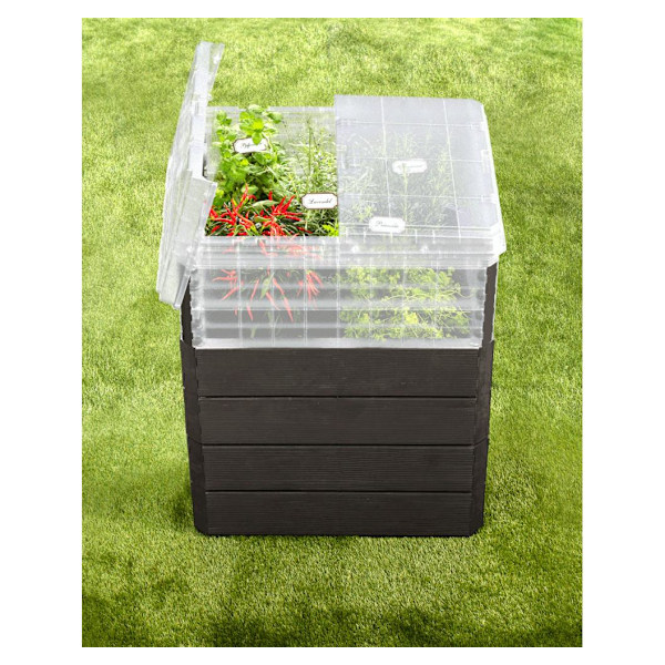 Läpinäkyvä päällinen Ergo Quadro M korotettuun sänkyyn Transparent