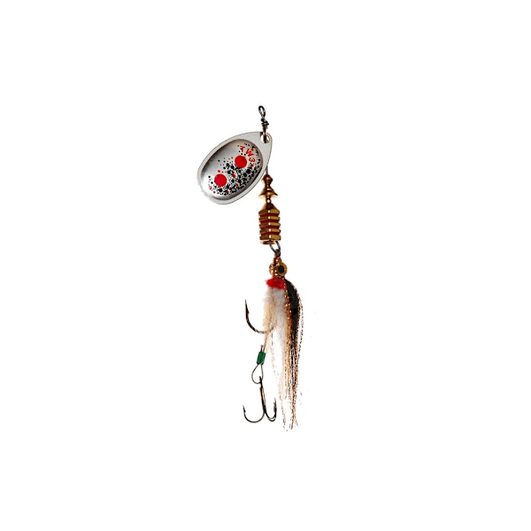 Spinner MEPPS AGLIA TW STREAMER-1 3,6g hopea/streamerperho