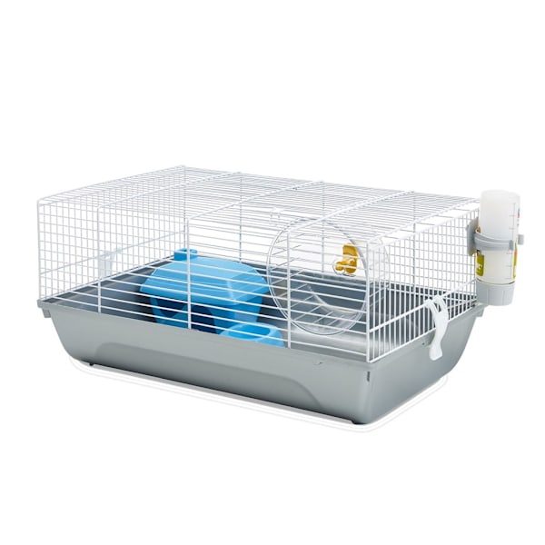 Bur Martha 46,5x29,5x21cm vit/silver hamster