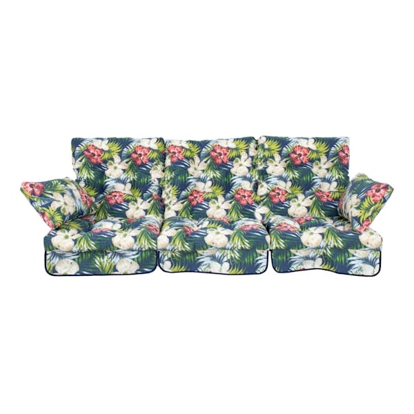 Tyynykeinut ROMA 108x56x10cm, tumma kukka, 3kpl