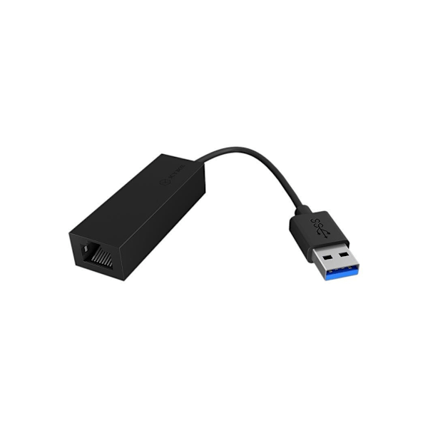 Raidsonic, USB-A till RJ45, USB 3.0 (A-Typ) till Gigabit Ethernet-adapter, IB-AC501a