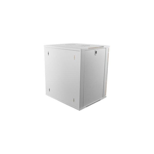 SOMI Networks, 12U, 19″ Verkkoseinäkaappi lasiovilla, 600 mm, koottu