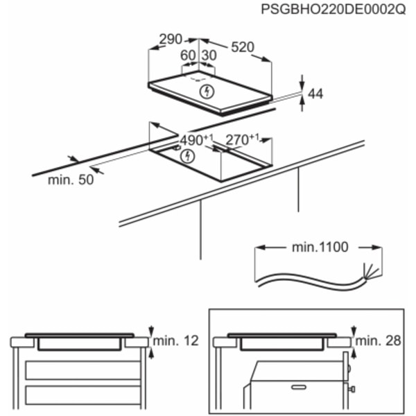 Built-In Induction Hob LIT30231C, Electrolux