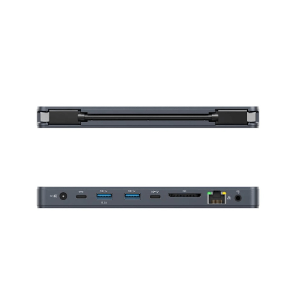 Hyper, HyperDrive Universal Silicon Motion USB-C 10-in1 Dual HDMI-dockningsstation