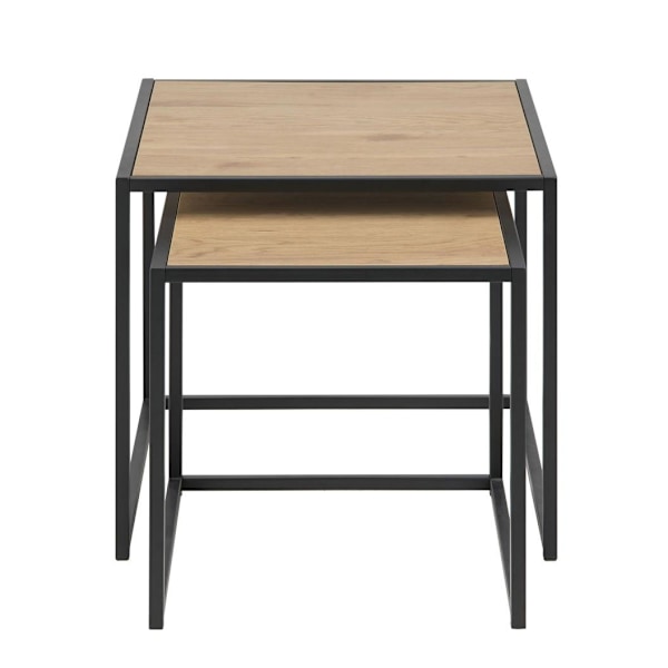 Sofaborde 2 stk SEAFORD 40x40xH40cm, 50x50xH45cm, eg