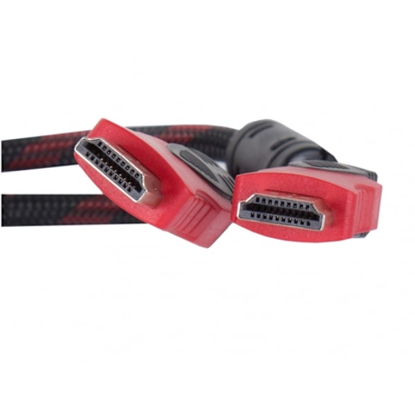 Tillbehör för anslutning av HDMI - HDMI v2.0 / 4K / 3m Röd, Fusion Tillbehör