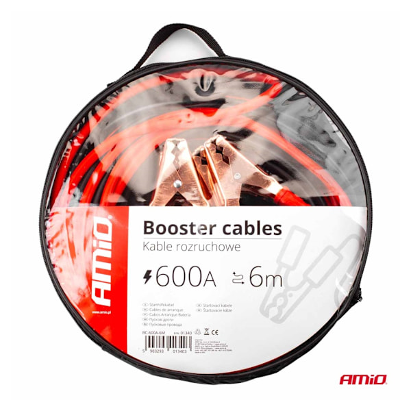 Startledningar 600A 6m med isolering 10 mm2