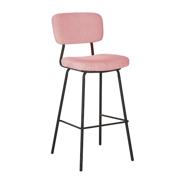 Barstol KEIU 46x49xH107cm, vintage rosa manchester
