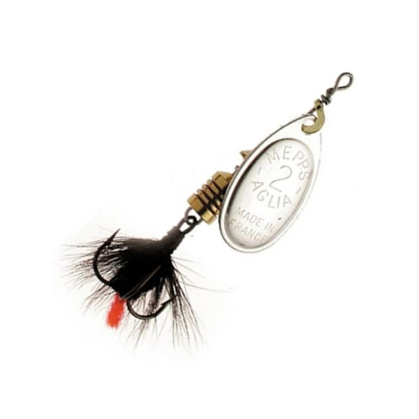 Spinner MEPPS AGLIA MOUCHE-2 4,5g sølv/sort gylp