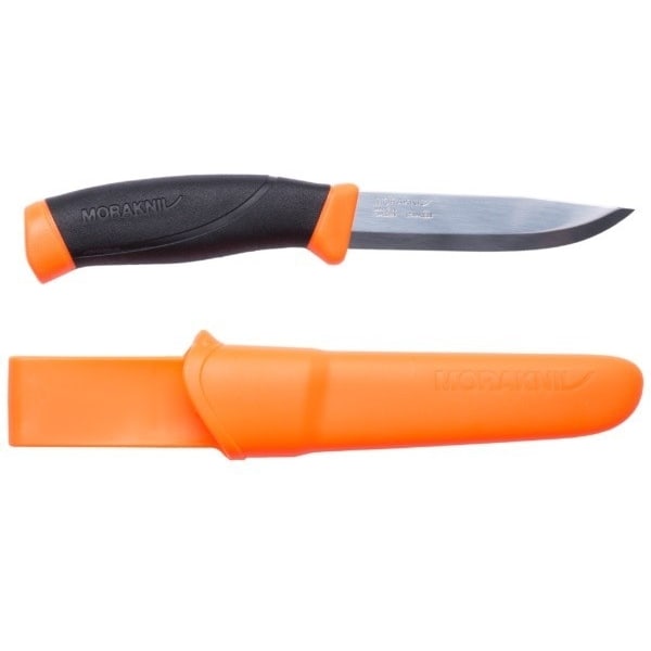 2 tuotteen paketti. Morakniv® Companion (S), oranssi, ruostumaton teräs