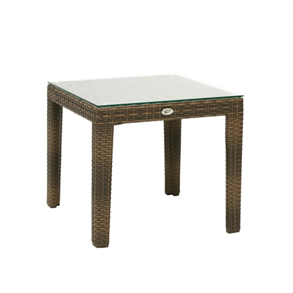 Sidebord WICKER 50x50xH45cm, cappuccino