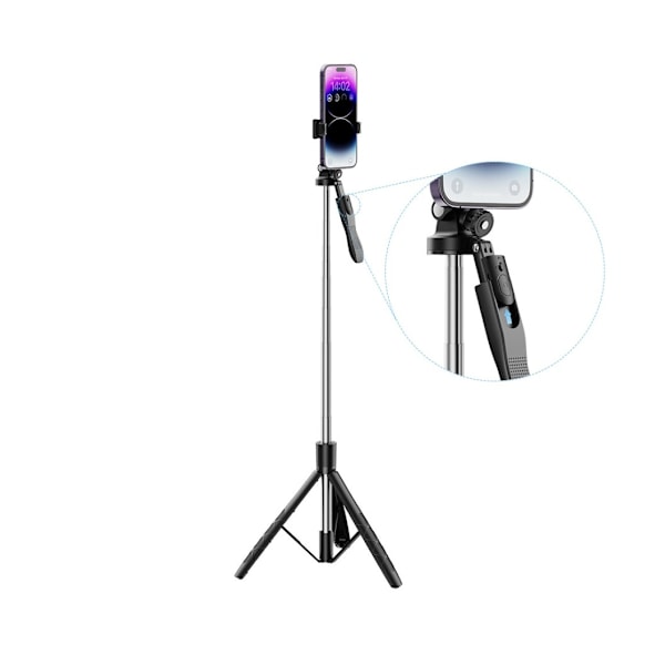 XO Selfie Stick BT Tripod SS15 180cm, svart