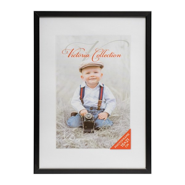 Fotoramme Aluminium 15x21, sort