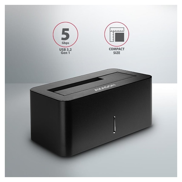 AXAGON, USB 3.0-1x SATA 6G HDD dockstation, sort, ADSA-SN