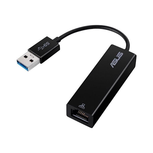 Asus, USB Type-A til RJ45, OH102 U3 TIL RJ45 DONGLE, 90XB05WN-MCA030 Sort