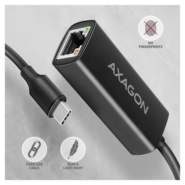 AXAGON, ADE-ARC USB-C Gigabit Ethernet -sovitin