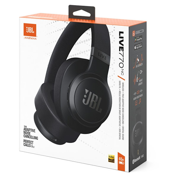 JBL trådløst headset Live 770NC, sort