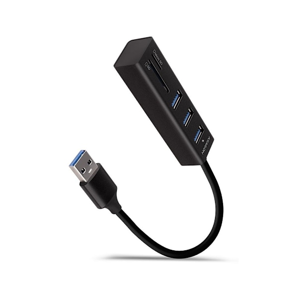 AXAGON, SuperSpeed ​​USB-A Hub og kortleser, HMA-CR3A