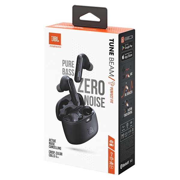 JBL trådløse øretelefoner Tune Beam, sort