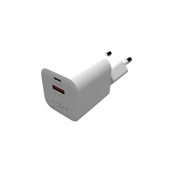 Fast, Mini USB-C/USB rejseoplader 20W, FIXC20M-CU-WH