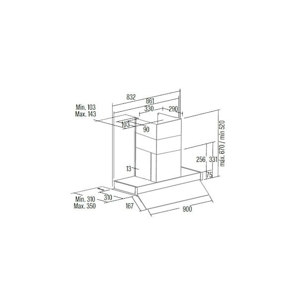 CATA, Emhætte, RENOVA PURE AIR MNV90 GWH