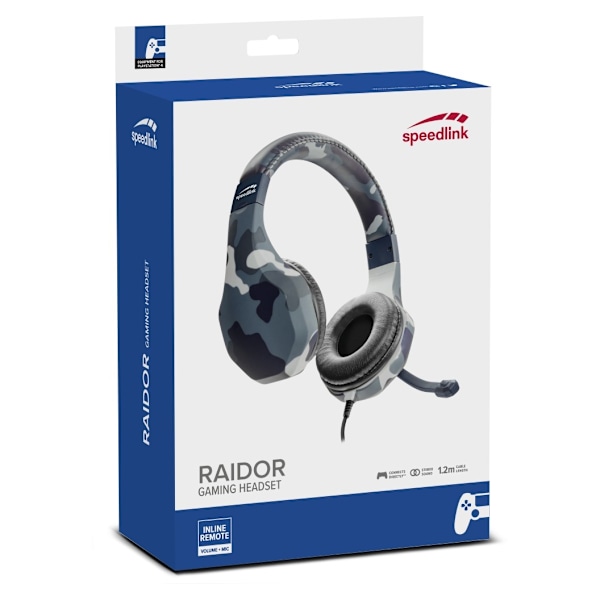 Speedlink headset Raidor PS4, sort (SL-450303-BE)