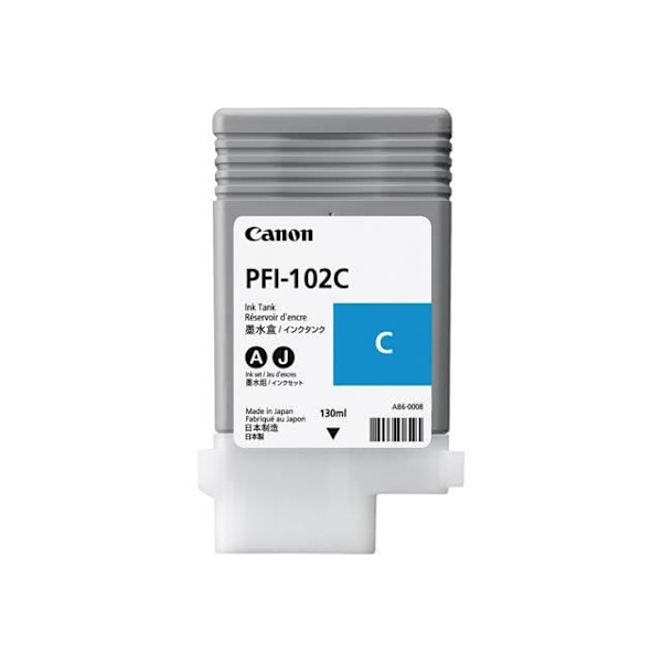 CANON Original bläcktank PFI-102 C - 130 ml - Cyan - färgbläck