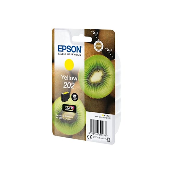 EPSON 202 blækpatron - Gul - 4,1 ml - Original