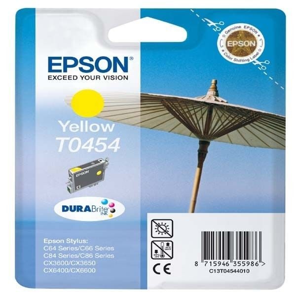 EPSON T0454 blækpatron - Gul - Standardkapacitet 8 ml - 250 sider