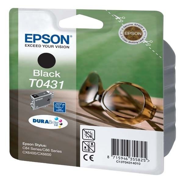 EPSON T0431 bläckpatron - Svart - Standardkapacitet 29ml - 1350 sidor