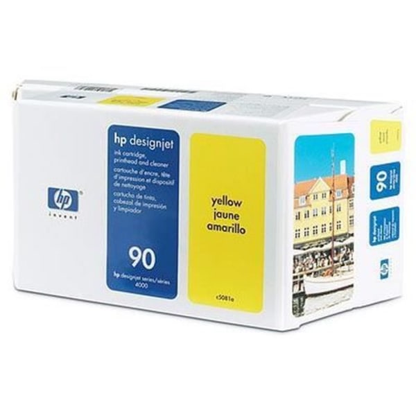 HP 90 gult skrivhuvud för HP Designjet 4000-4500-4500MFP - Inkjet - 400ml