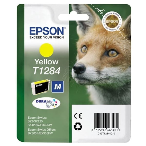 Epson T1284 Fox mustepatruuna keltainen