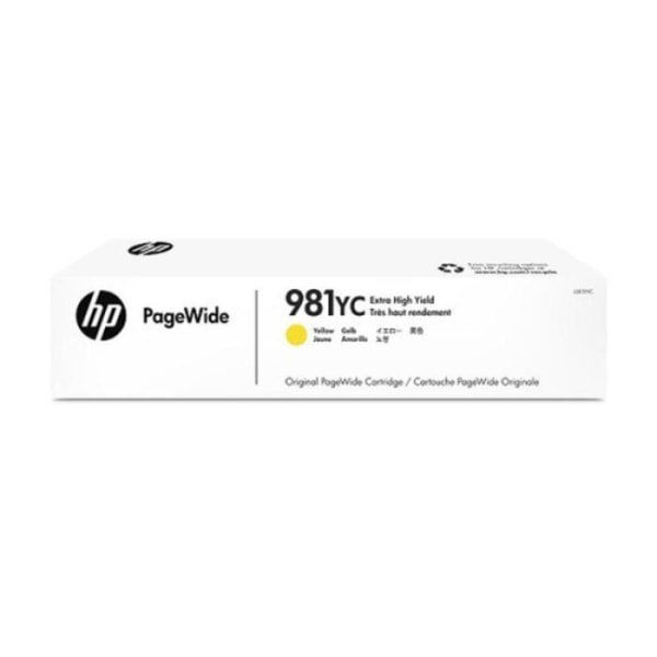 HP 981YC kontrakts originalbläckpatron - extra hög kapacitet - gul