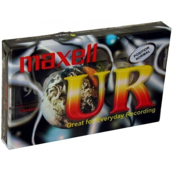 MAXELL UR90 Single Audio Cassette - 90 min - Ferro UR - Mixed - Vuxen