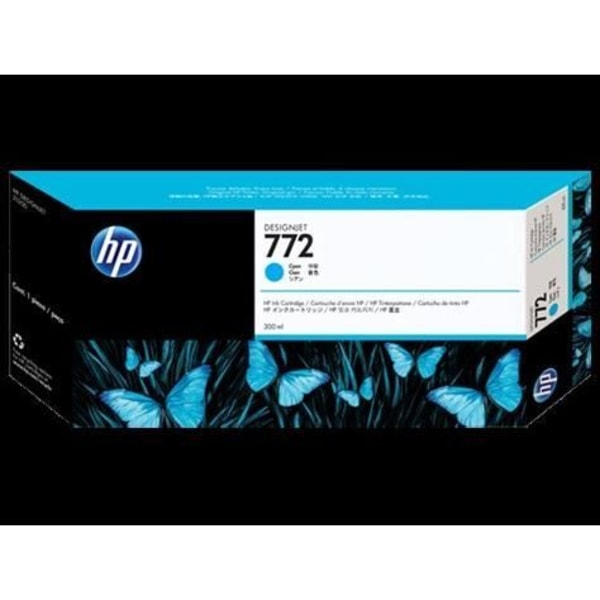 HP Paket med 1 bläckpatron 772 Original - Cyan - 300 ml