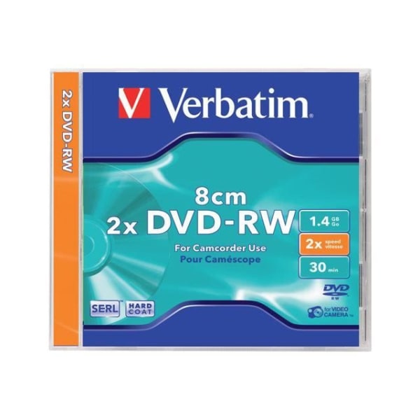 DVD-RW Verbatim 43514 - 5 media 1,4 GB 2x i CD-fodral